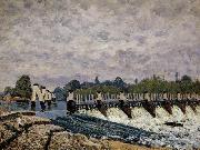 Molesey Weir  Morning Alfred Sisley